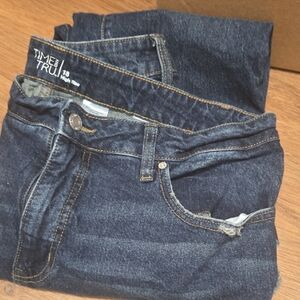 Time and Tru Women's High Rise Jeans - Deep Indigo